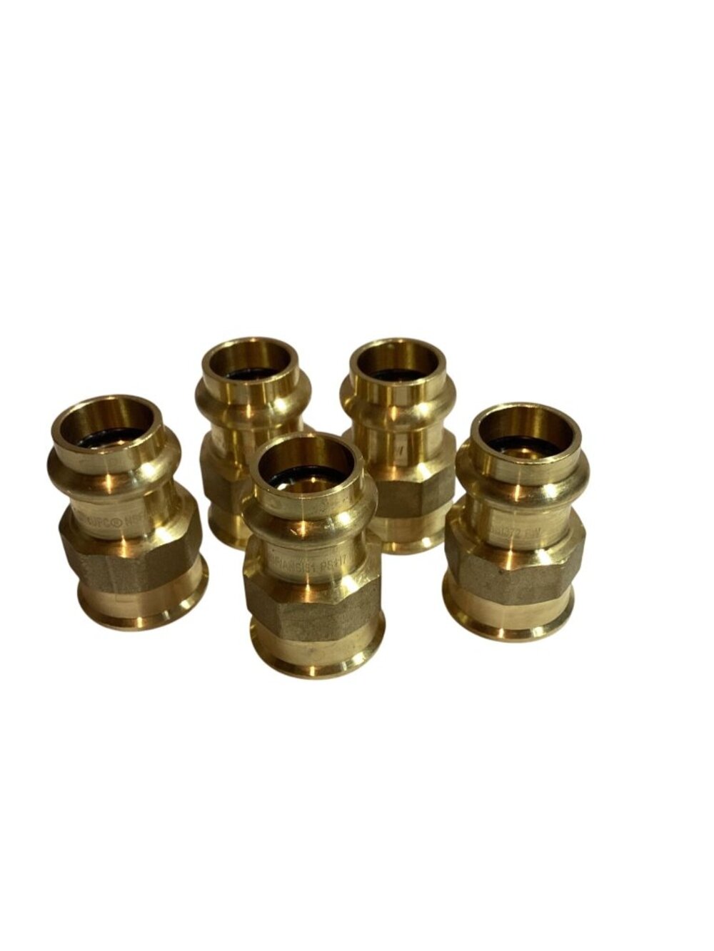 Welday 5pcs Pro Press Female Brass Adapter 1/2" X 1/2" Connectors NEW
